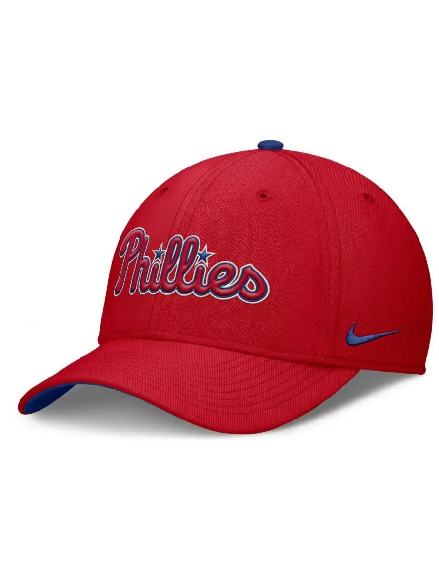 Мужская красная бейсболка Philadelphia Phillies Primetime Rise Dri-FIT Flex Nike