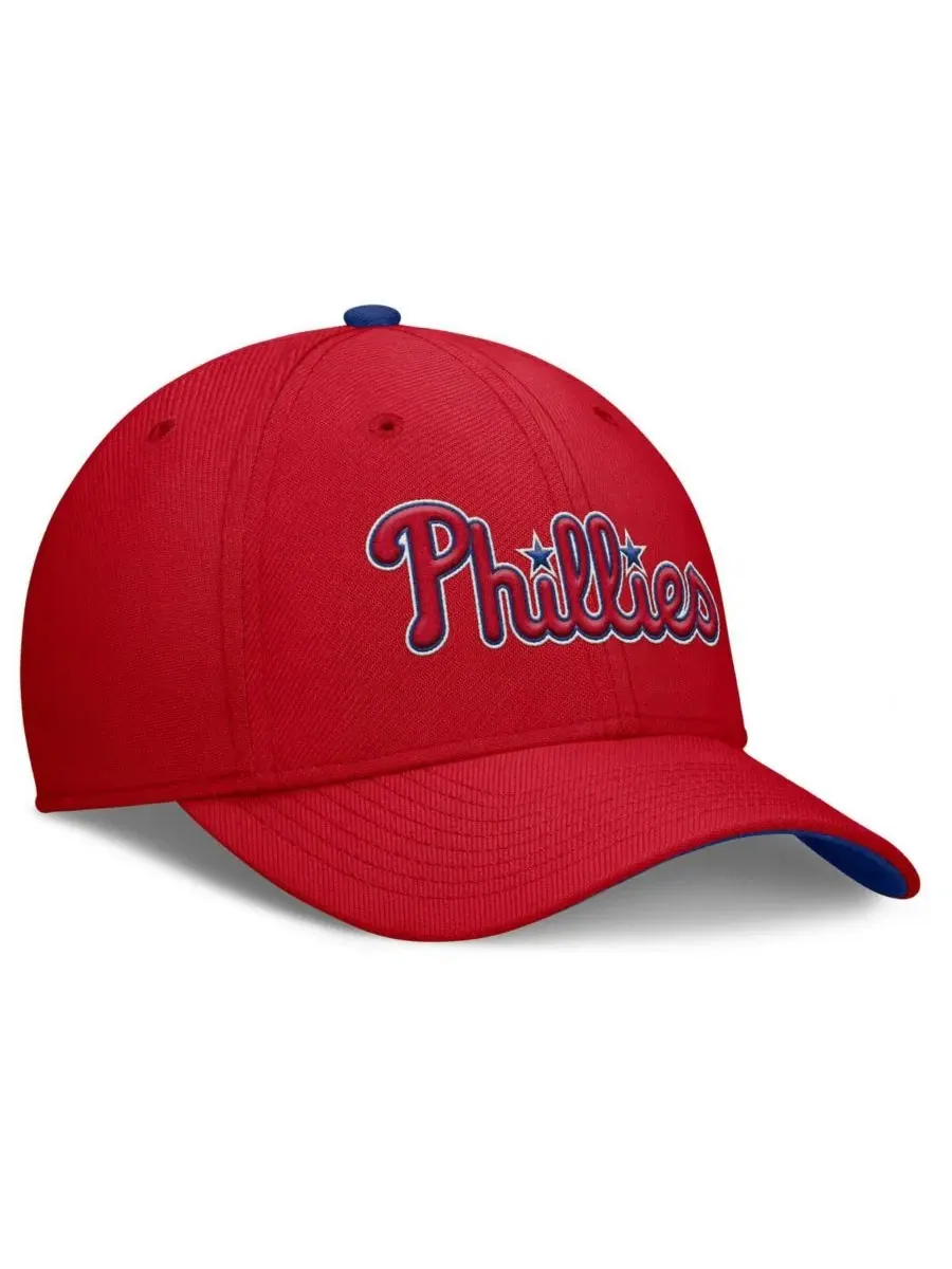 Мужская красная бейсболка Philadelphia Phillies Primetime Rise Dri-FIT Flex Nike — изображение 3 из 4, красный
