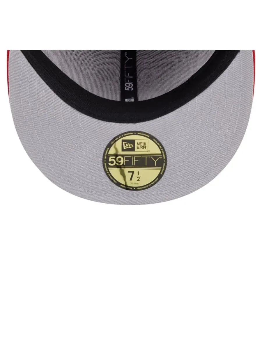 New Era Мужская красная бейсболка New Jersey Devils Oversized Vintage Arch 59Fifty Fitted Hat — изображение 5 из 5, красный