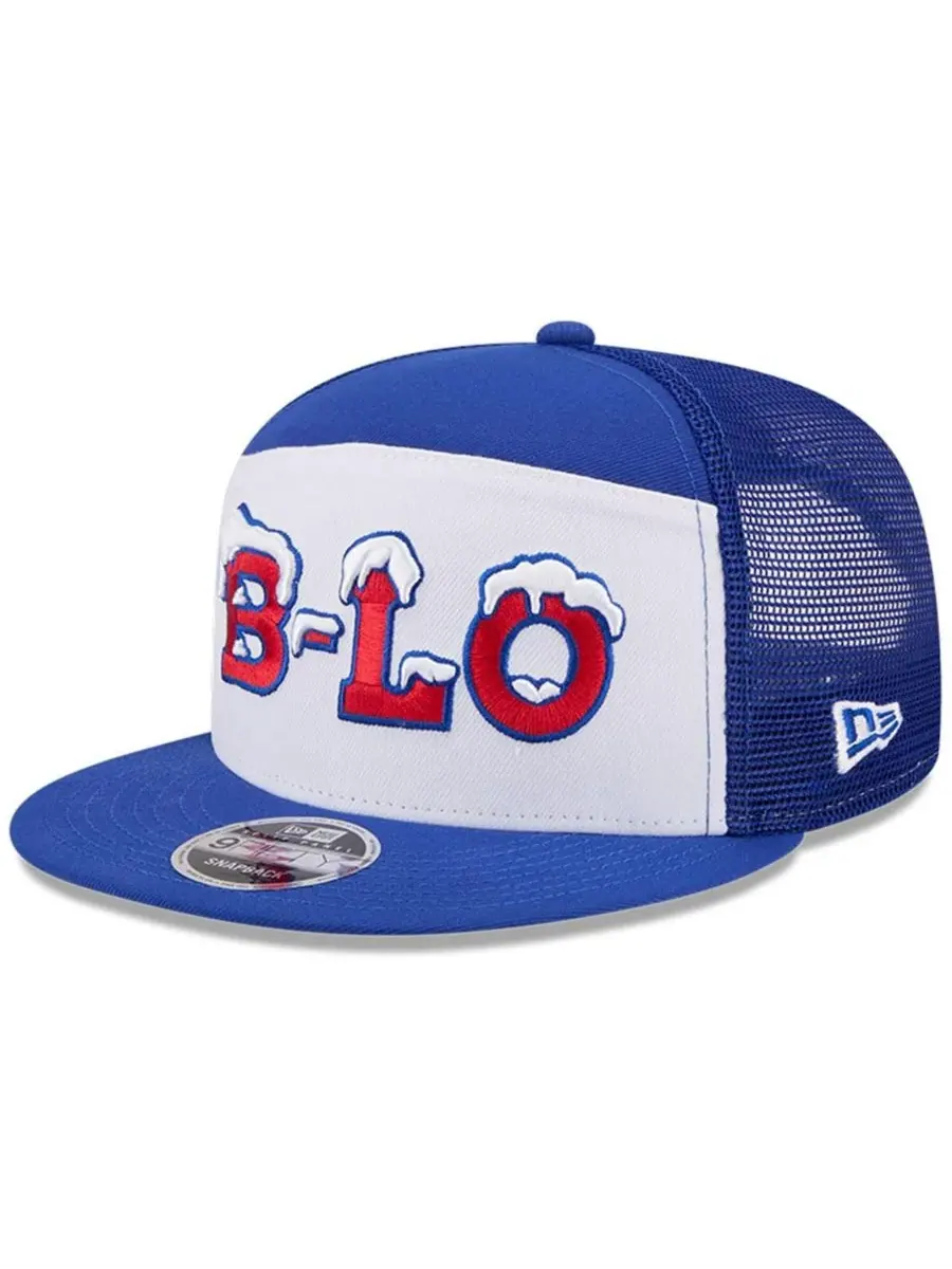 New Era Мужская кепка-снепбек 9FIFTY белого/королевского цвета из коллекции Buffalo Bills 2025