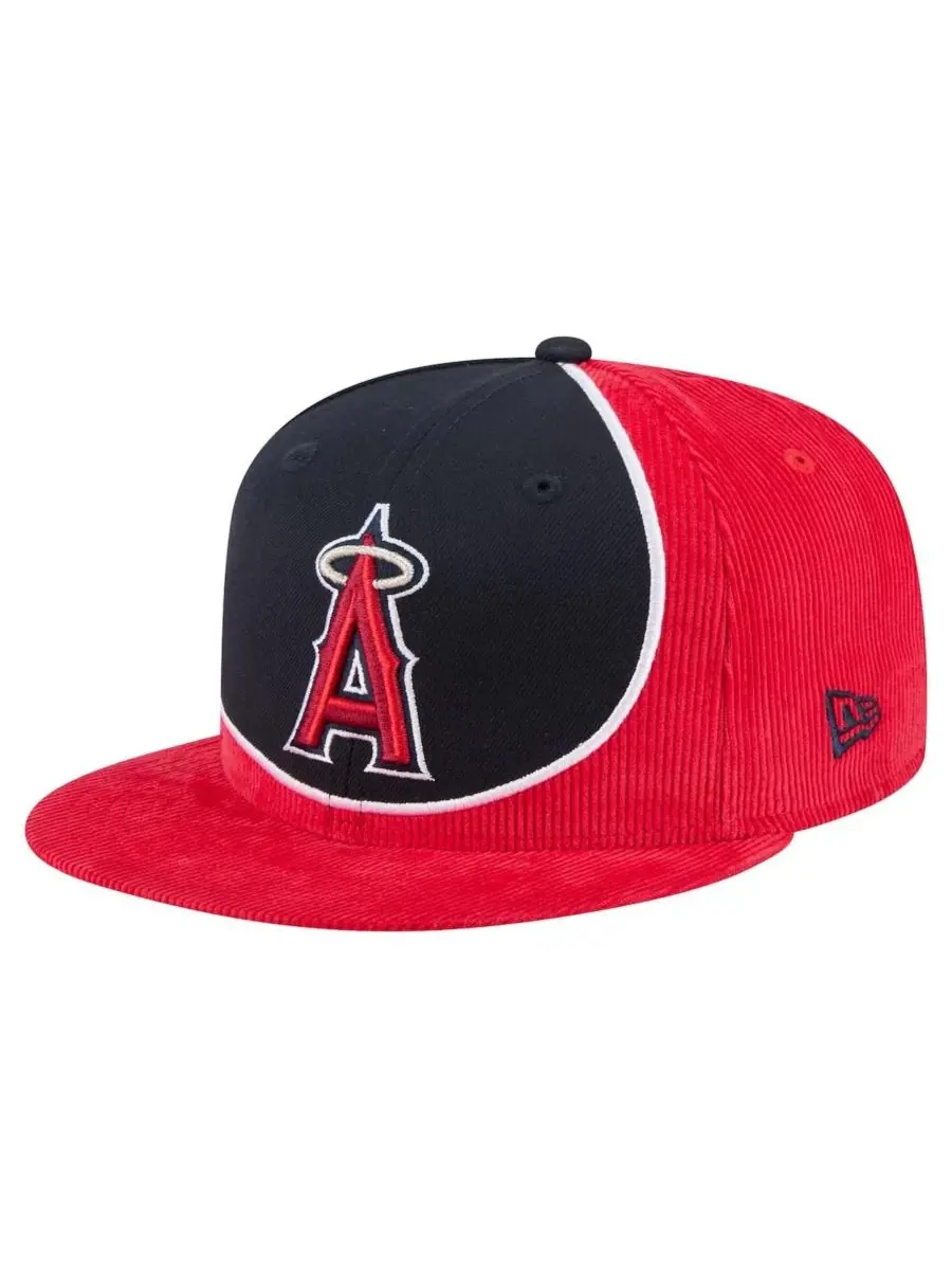 New Era Мужская вельветовая кепка-бейсболка Los Angeles Angels в стиле ретро