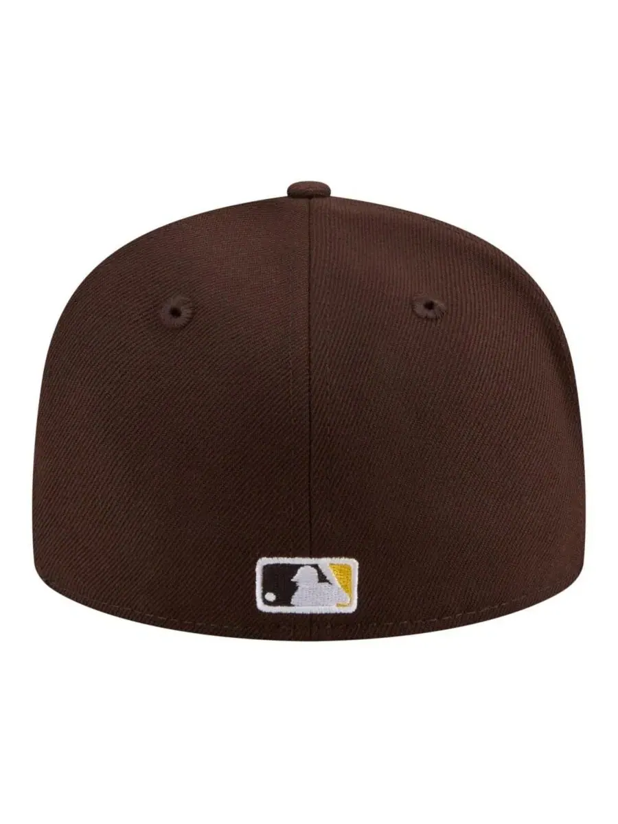 Кепка с вышивкой San Diego Padres Hidden Hit 59FIFTY New Era — изображение 4 из 5, коричневый