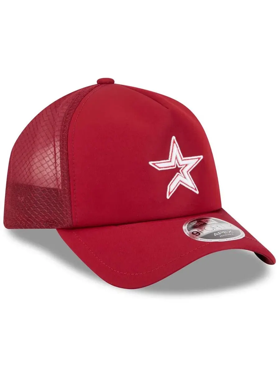 Кепка с вышивкой Houston Astros New Era — изображение 3 из 5, красный