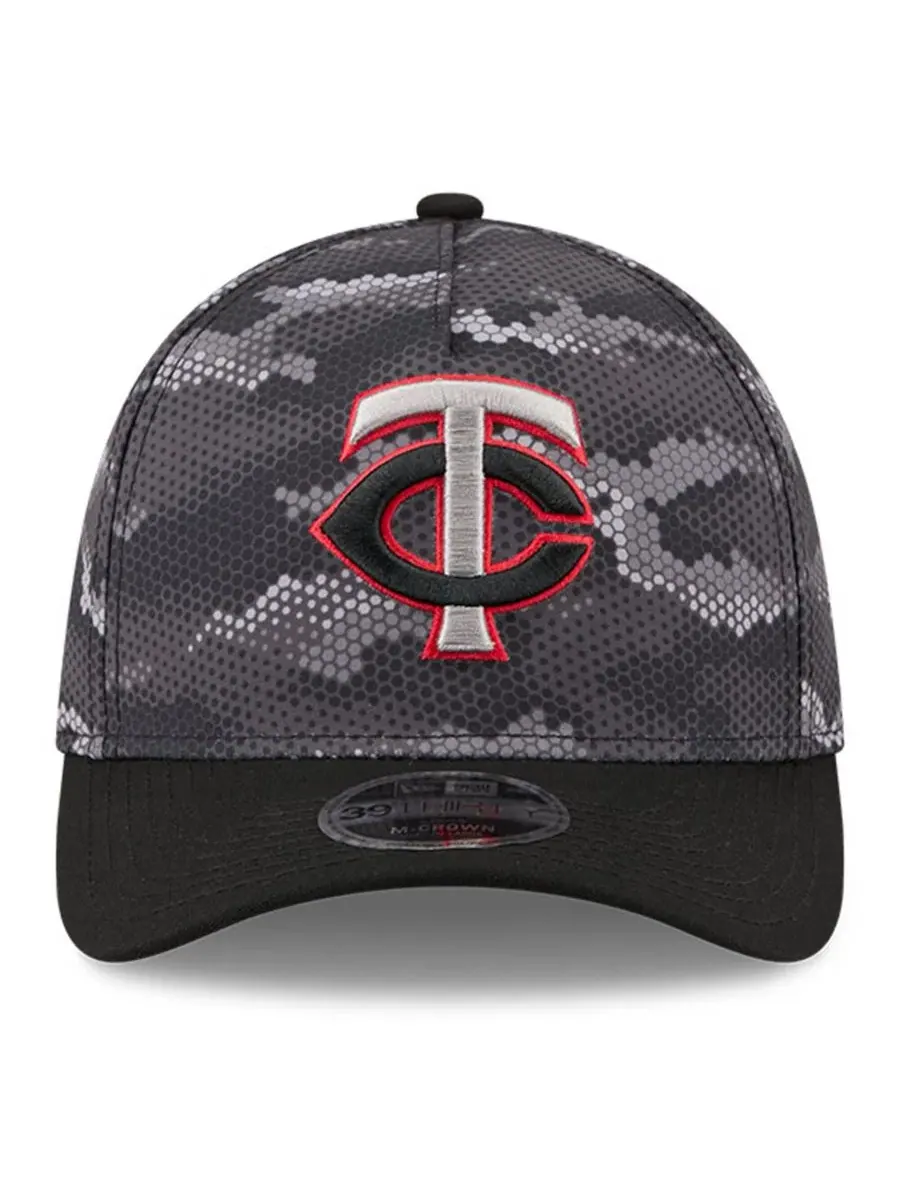 Кепка с цифровым камуфляжем Minnesota Twins 39THIRTY A-Frame Flex Hat New Era — изображение 2 из 5, черный