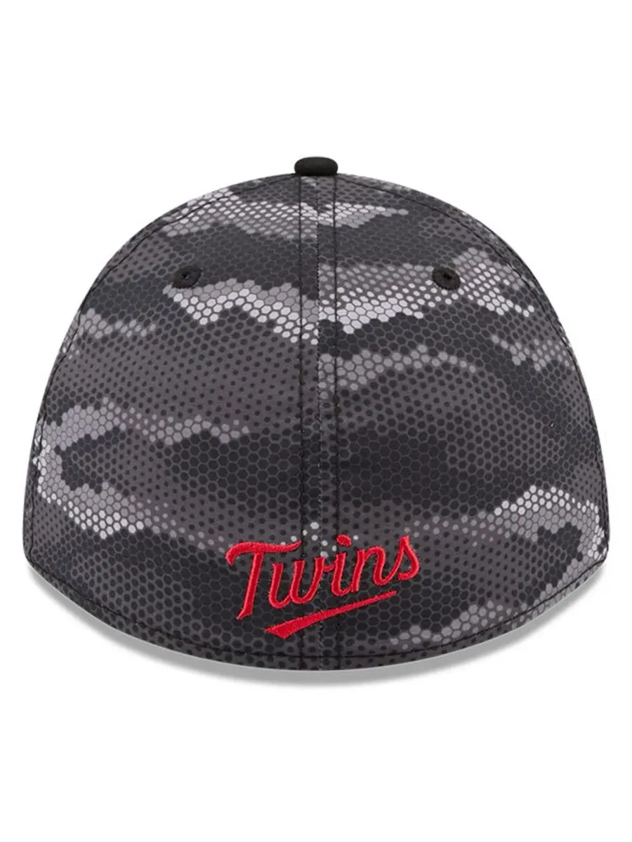 Кепка с цифровым камуфляжем Minnesota Twins 39THIRTY A-Frame Flex Hat New Era — изображение 4 из 5, черный