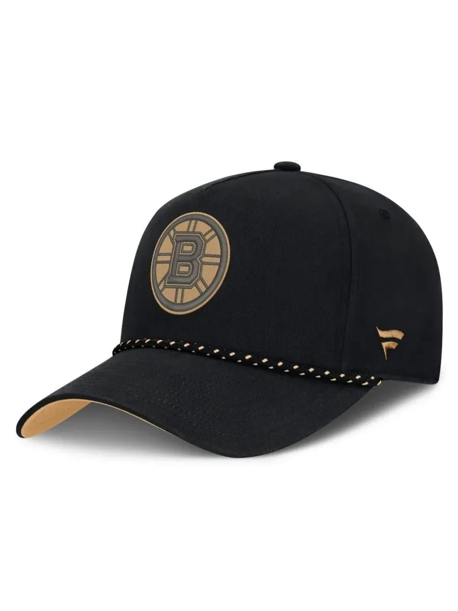 Кепка с эмблемой Boston Bruins Fanatics — изображение 3 из 4, черный золотистый