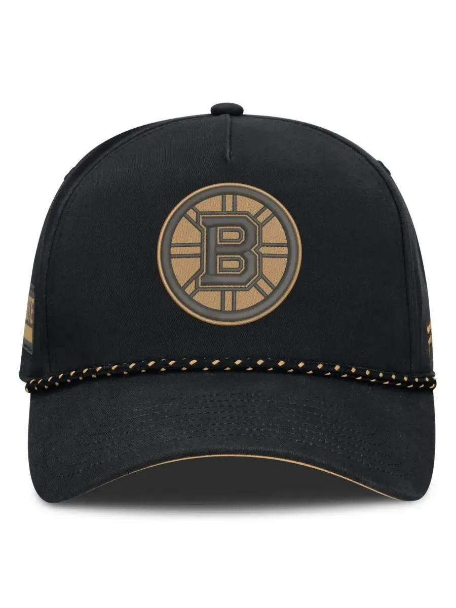 Кепка с эмблемой Boston Bruins Fanatics — изображение 4 из 4, черный золотистый