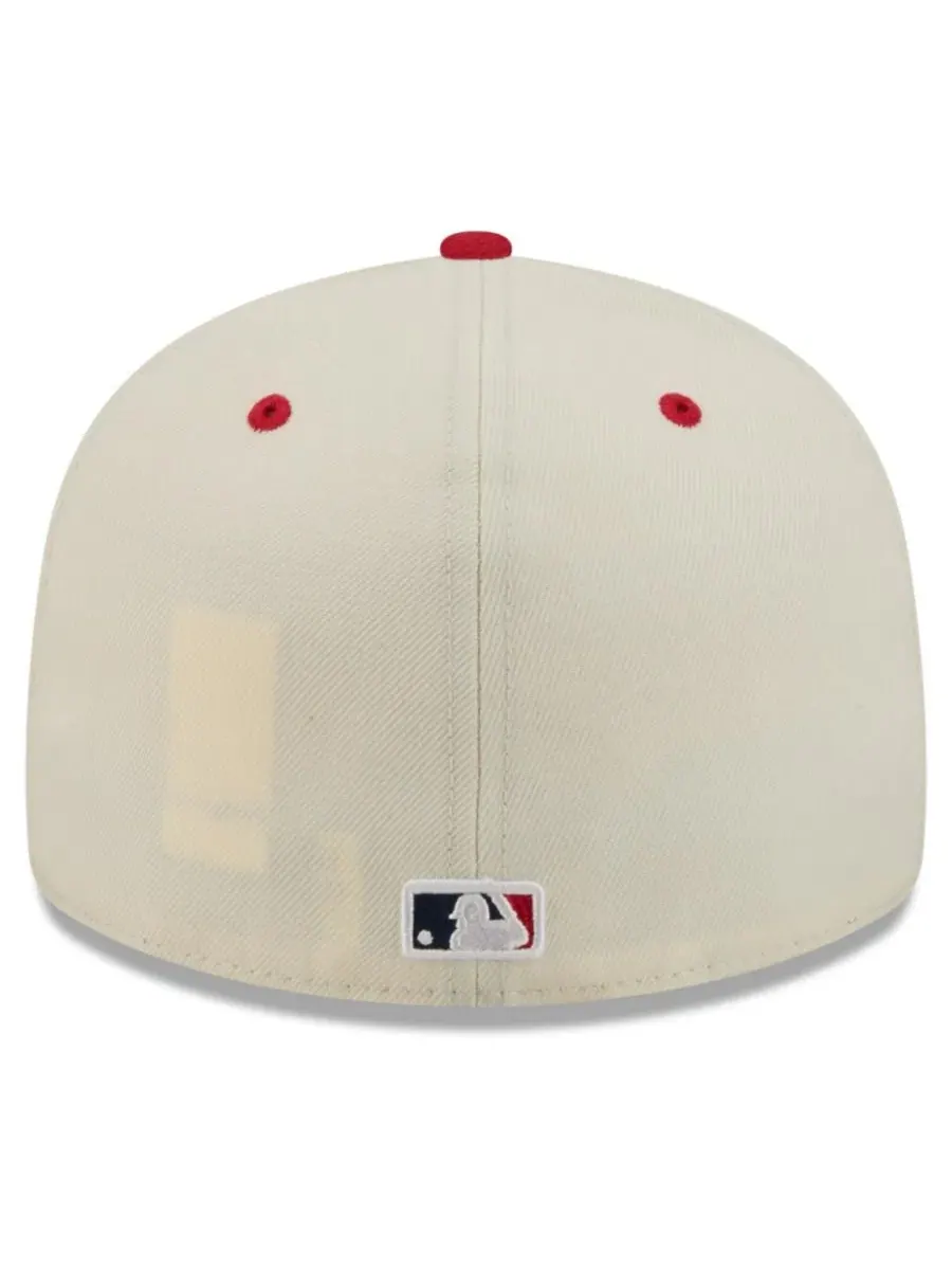 Кепка с козырьком 59FIFTY с вышивкой Minnesota Twins USA 250 New Era — изображение 2 из 5, кремовый красный