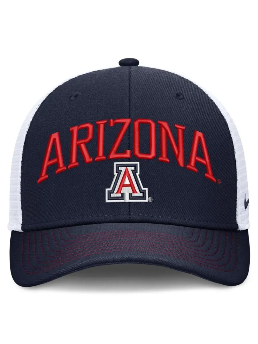 Кепка-тракер с вышивкой Arizona Wildcats Nike — изображение 2 из 4, темно-синий белый