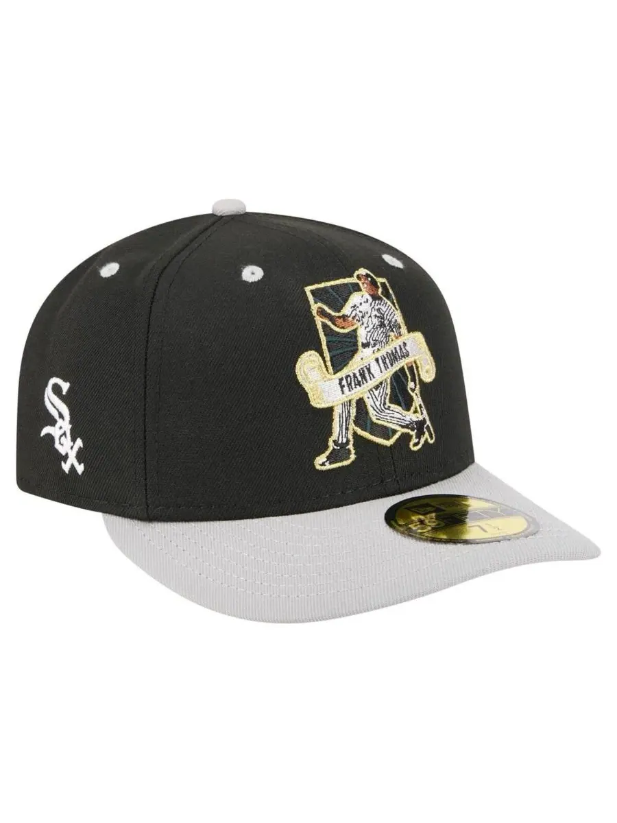 New Era Мужская черная бейсболка Frank Thomas Chicago White Sox 59FIFTY