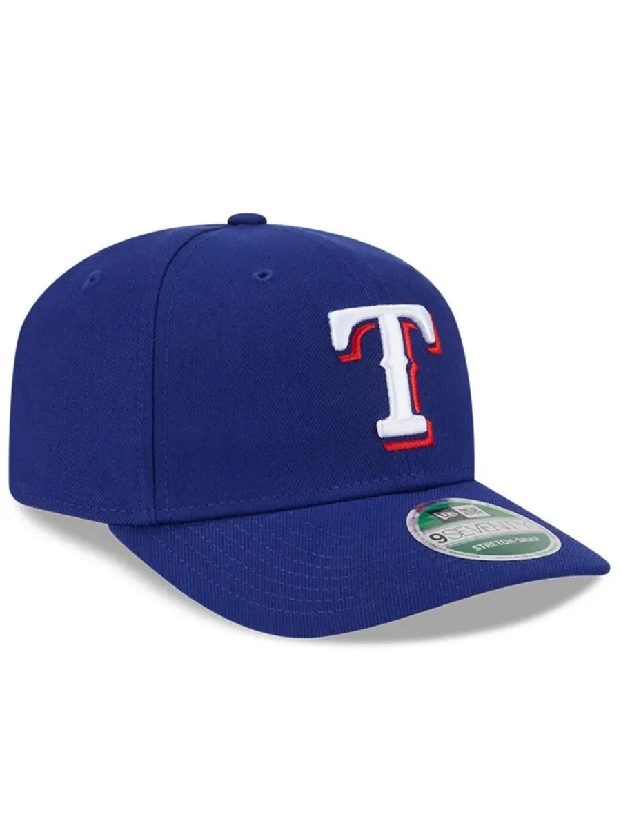 New Era Мужская темно-синяя кепка Texas Rangers Player Replica 9SEVENTY с регулируемым размером