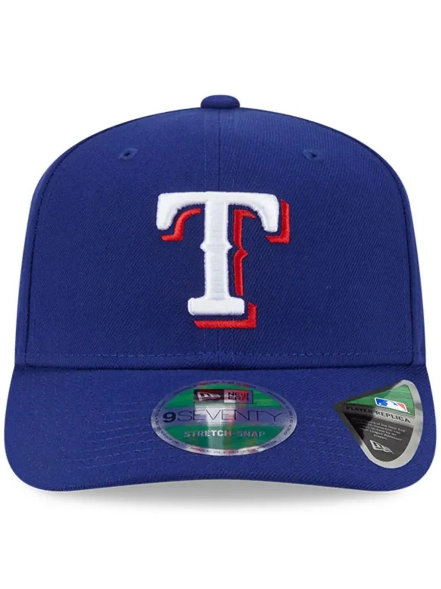 New Era Мужская темно-синяя кепка Texas Rangers Player Replica 9SEVENTY с регулируемым размером — изображение 5 из 5, синий