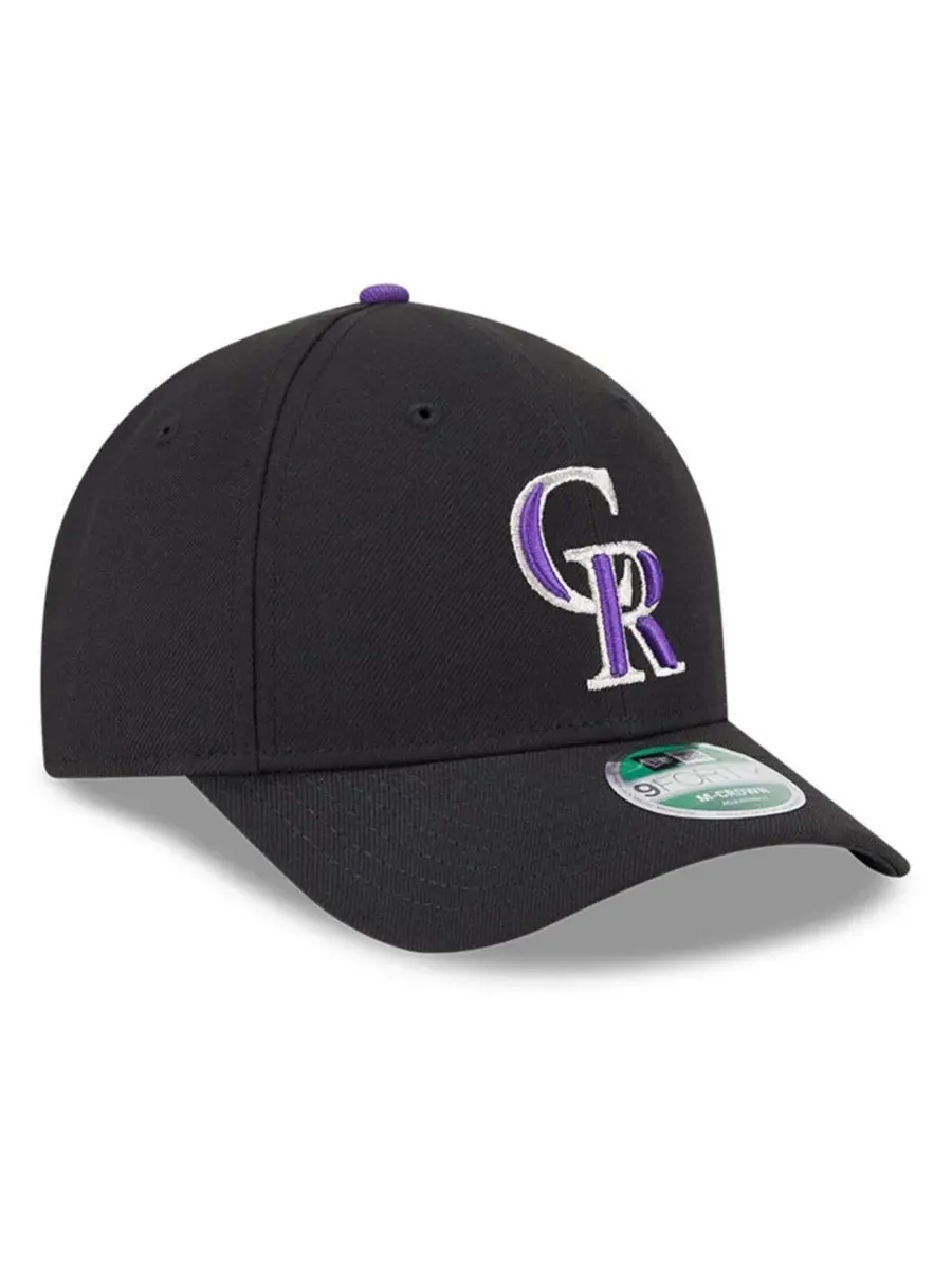 New Era Мужская черная кепка Colorado Rockies Player Replica 9FORTY с регулируемым размером — изображение 3 из 5, черный