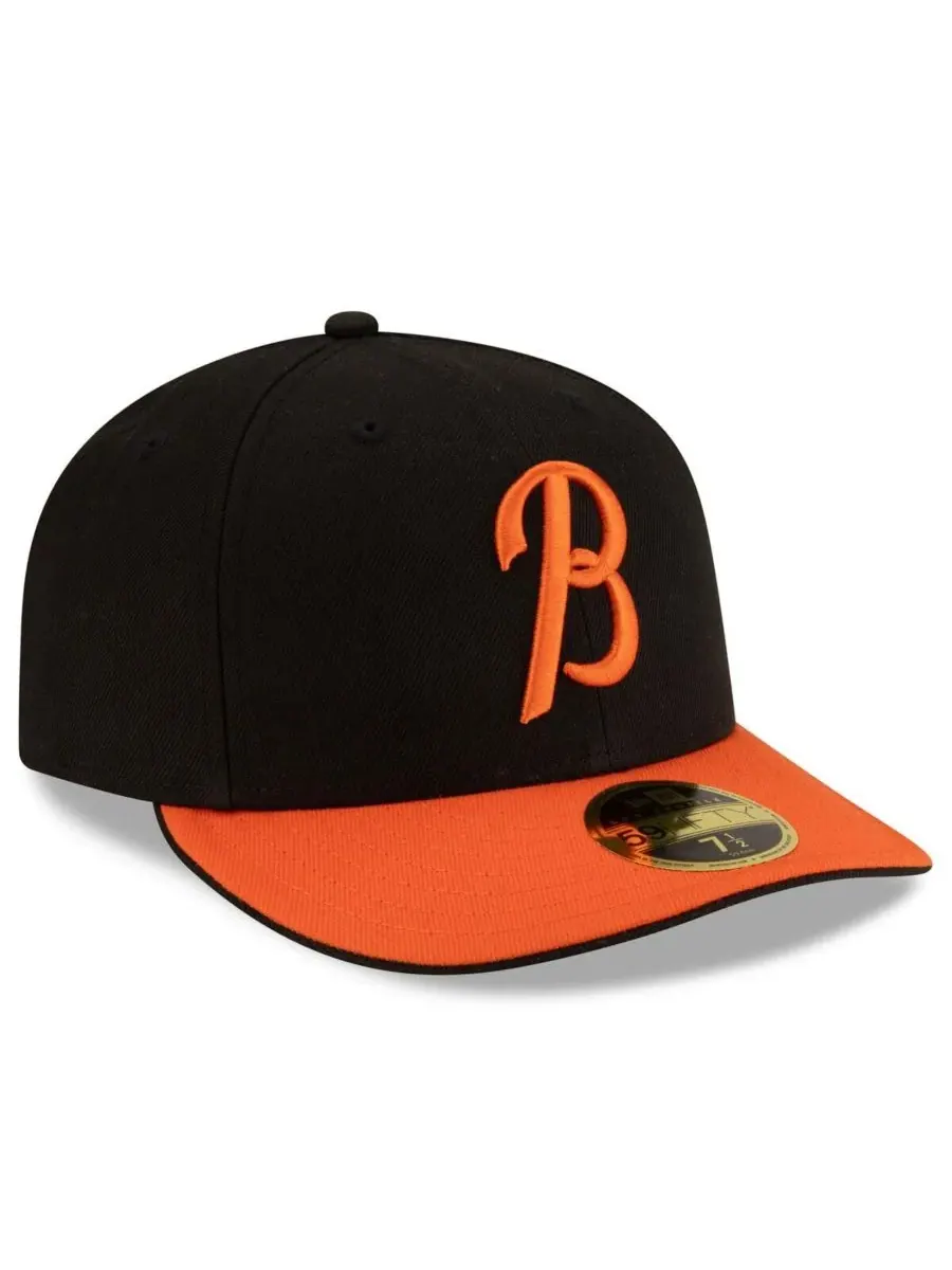New Era Мужская кепка Baltimore Orioles Authentic Collection Low Profile 59FIFTY — изображение 3 из 3, черный оранжевый
