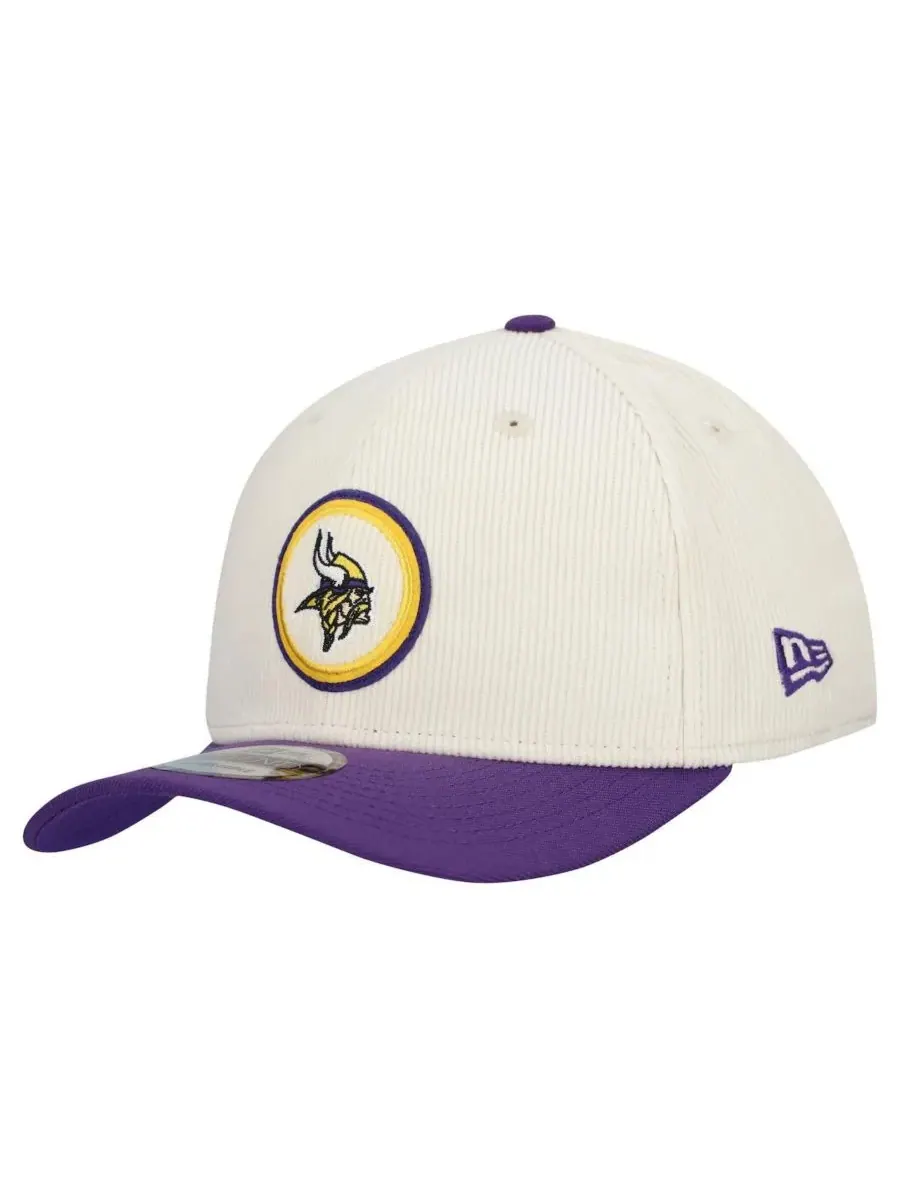Мужская регулируемая кепка Stone Minnesota Vikings Loyal Corduroy 9SEVENTY New Era