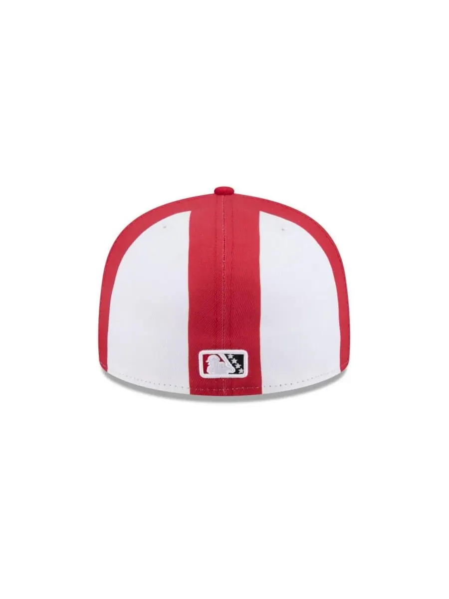 New Era Мужская кепка Red Fort Wayne Tin Caps Theme Nights 59FIFTY Fitted Hat — изображение 4 из 4, красный