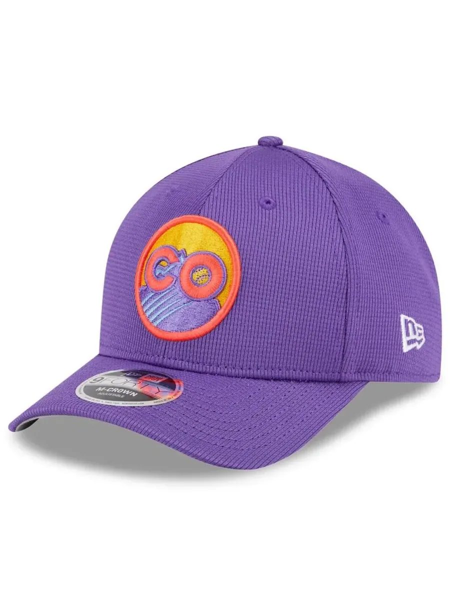 New Era Мужская фиолетовая бейсболка Colorado Rockies 2025 City Connect Batting Practice 9FORTY с