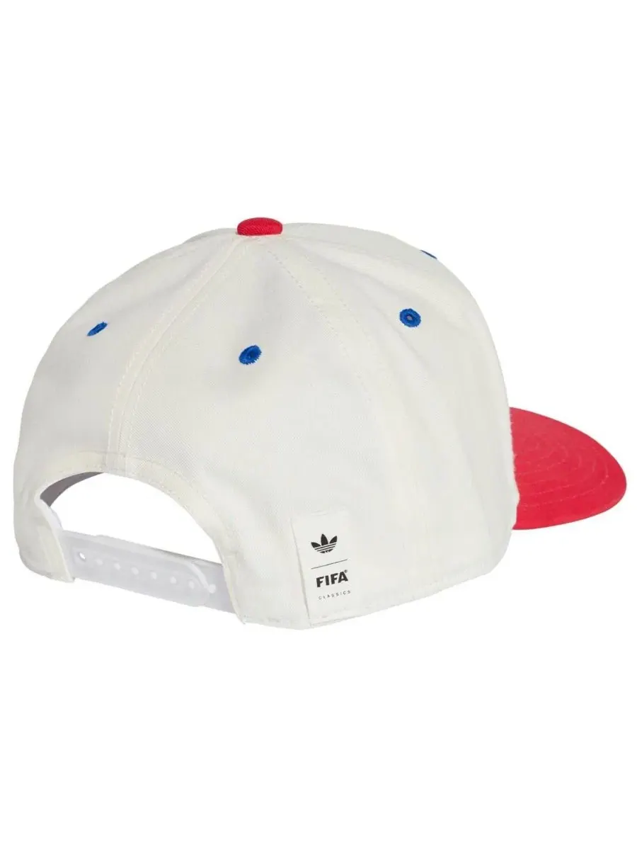 Кепка с принтом USMNT 1994 World Cup adidas — изображение 2 из 4, белый красный