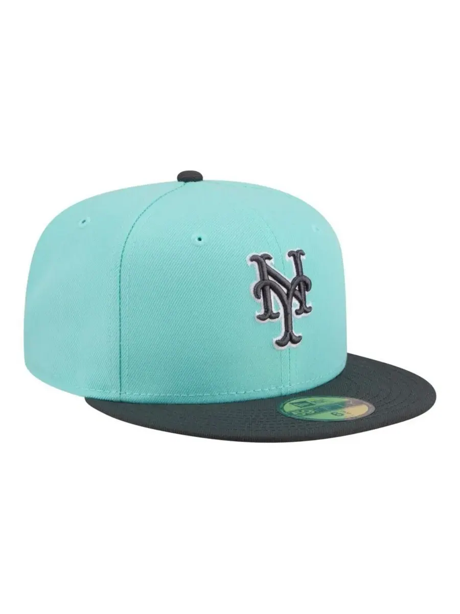 Кепка-фиттед New York Mets Two-Tone Color Pack 59FIFTY New Era — изображение 3 из 5, темно-серый