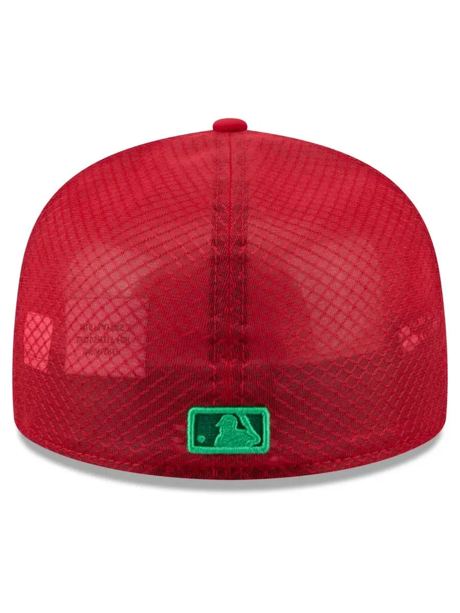 Кепка 59FIFTY с вышивкой логотипа Philadelphia Phillies New Era — изображение 4 из 5, красный