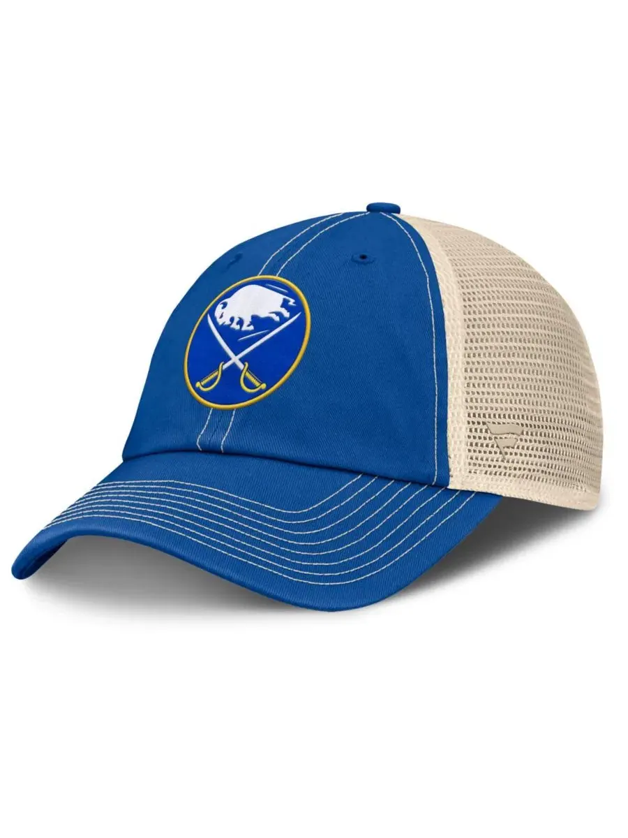 Кепка-тракер с сетчатыми вставками, с эмблемой Buffalo Sabres Fanatics, Royal Natural