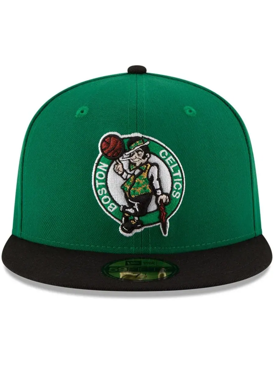 Кепка New Era 59FIFTY с вышитым логотипом Boston Celtics — изображение 2 из 5, зеленый черный