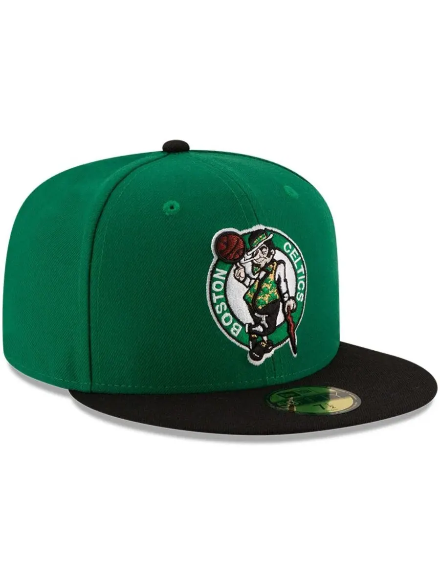 Кепка New Era 59FIFTY с вышитым логотипом Boston Celtics — изображение 3 из 5, зеленый черный