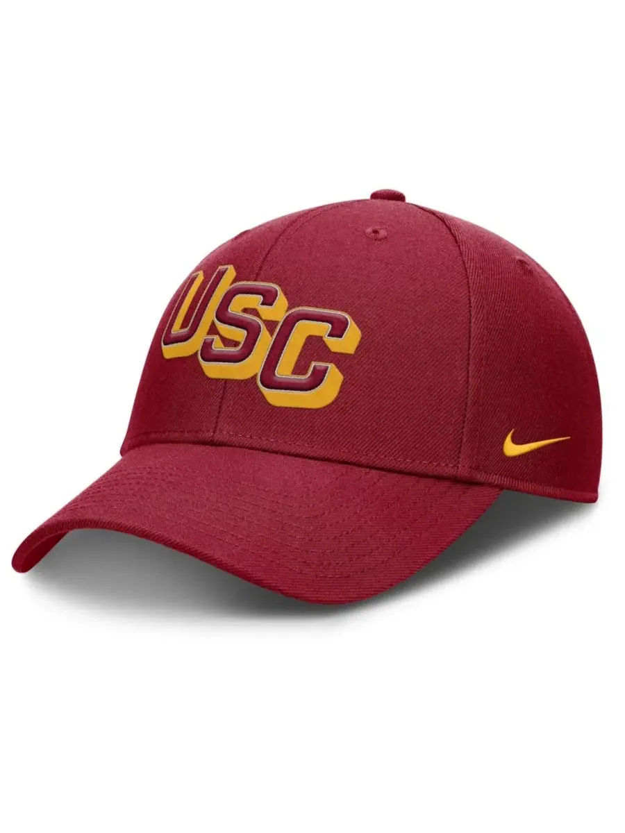 Кепка с принтом USC Trojans, модель Slanted Primetime Rise Performance Nike