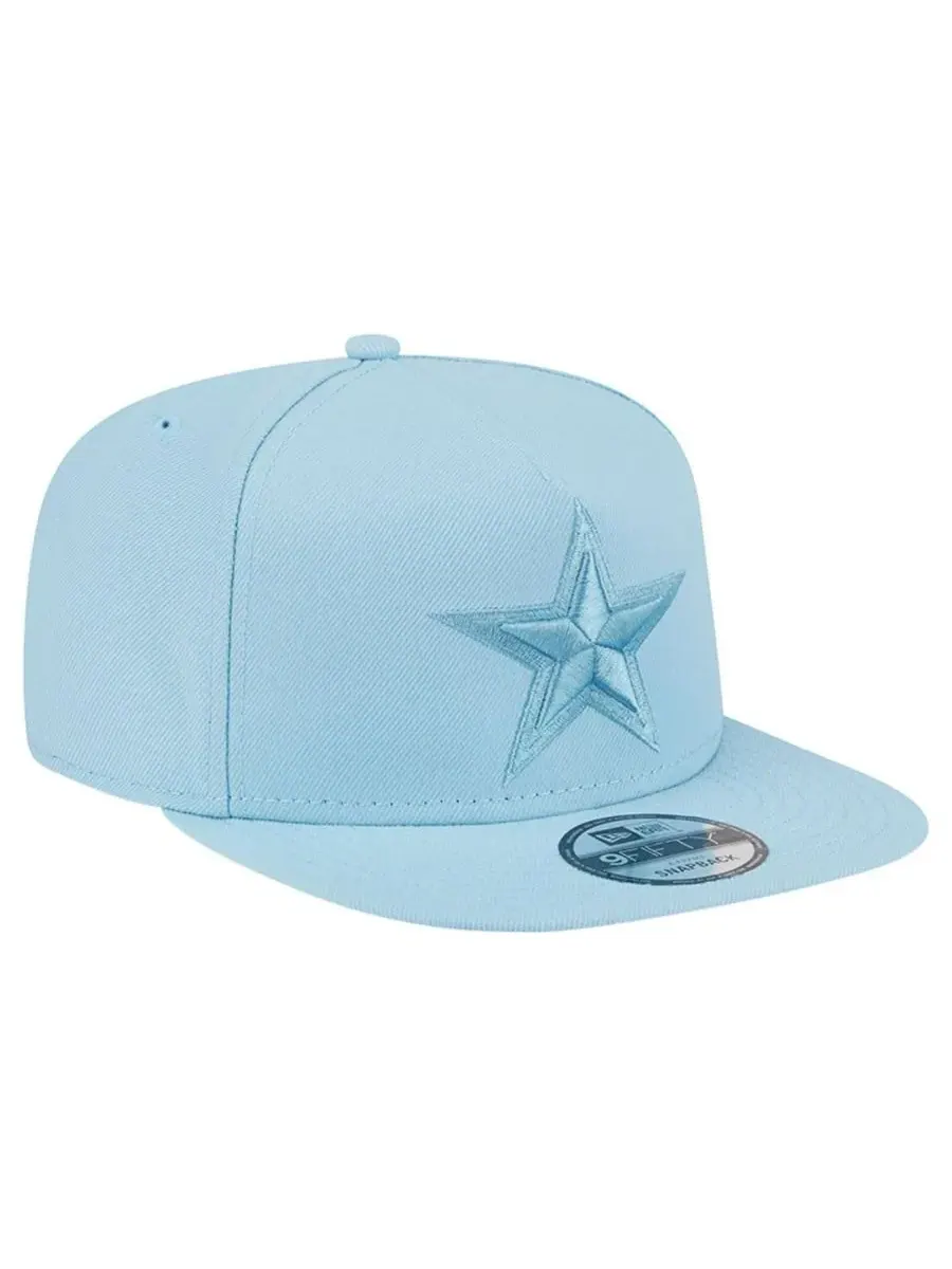 New Era Мужская светло-голубая бейсболка Dallas Cowboys Color Pack A-Frame 9FIFTY Snapback — изображение 2 из 4