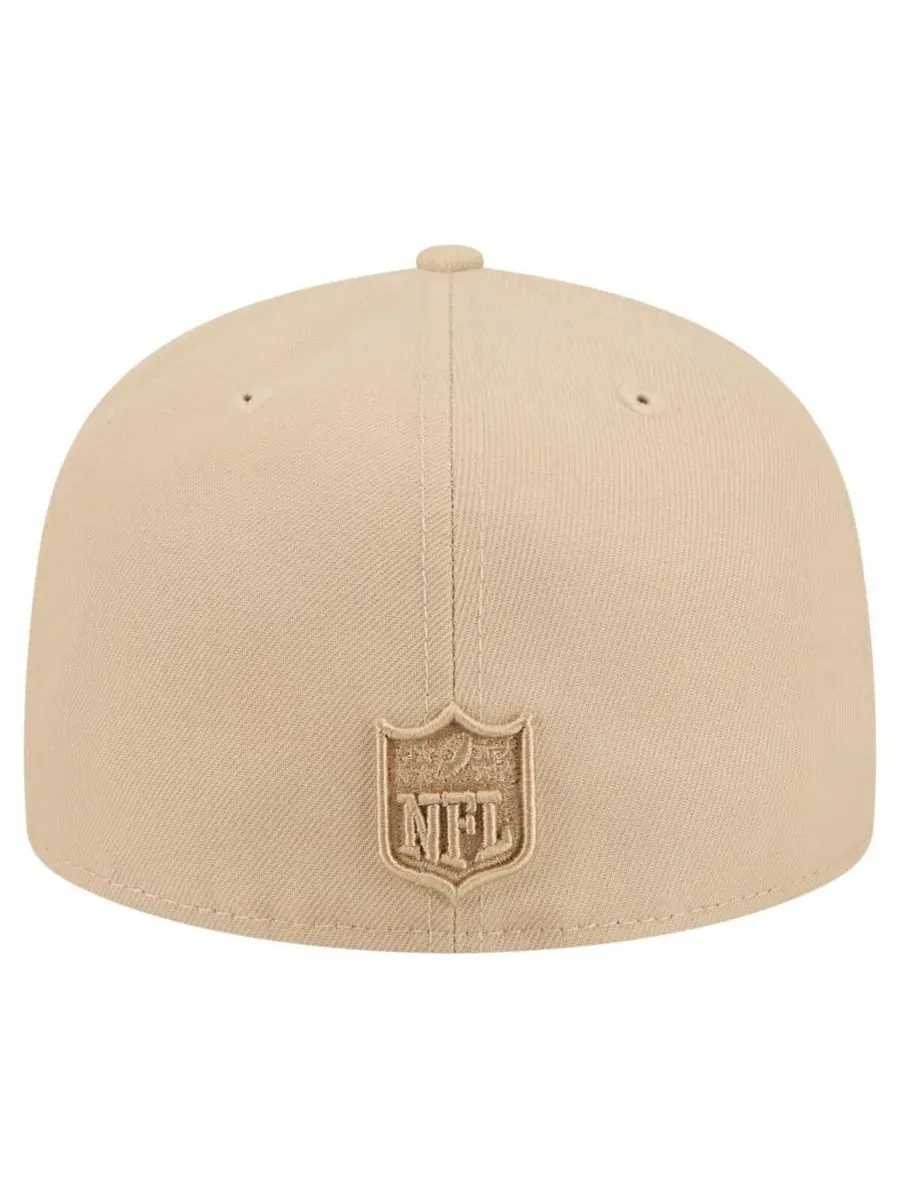 New Era Мужская светло-бежевая кепка Detroit Lions Color Pack A-Frame 59FIFTY Fitted Hat — изображение 2 из 4