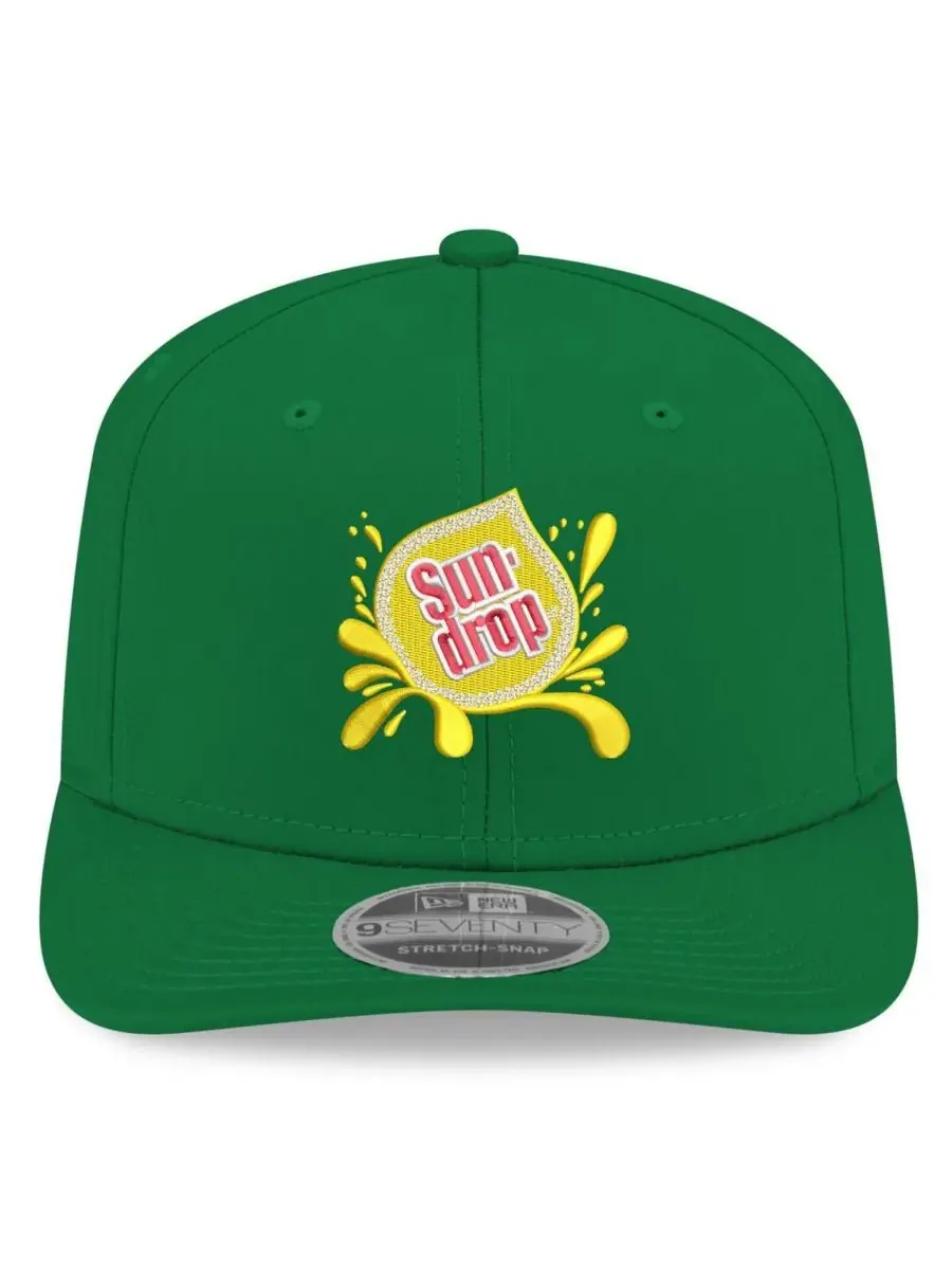 New Era Мужская зеленая кепка Dale Earnhardt Jr. Sun Drop 9SEVENTY с эластичными застежками — изображение 2 из 4, зеленый