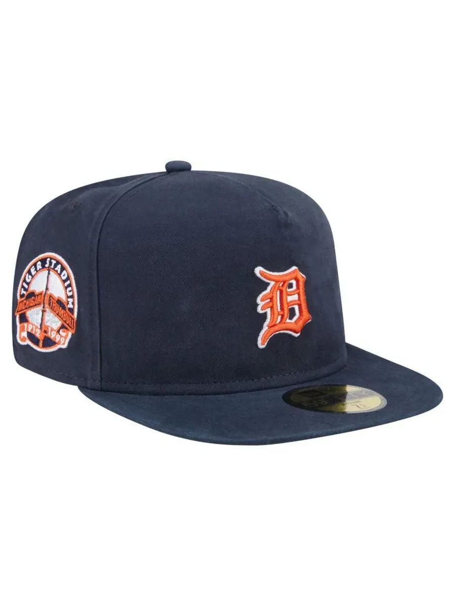 New Era Мужская черная бейсболка Detroit Tigers Championship Side Flag A-Frame 59FIFTY