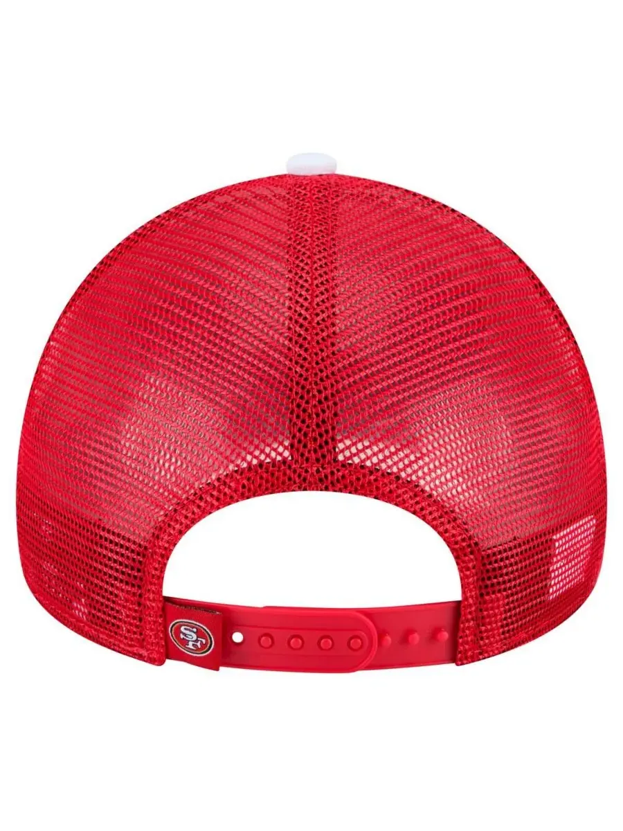 New Era Мужская кепка-тракер San Francisco 49ers Sport Night Color Block 9FORTY A-Frame с — изображение 4 из 4, белый