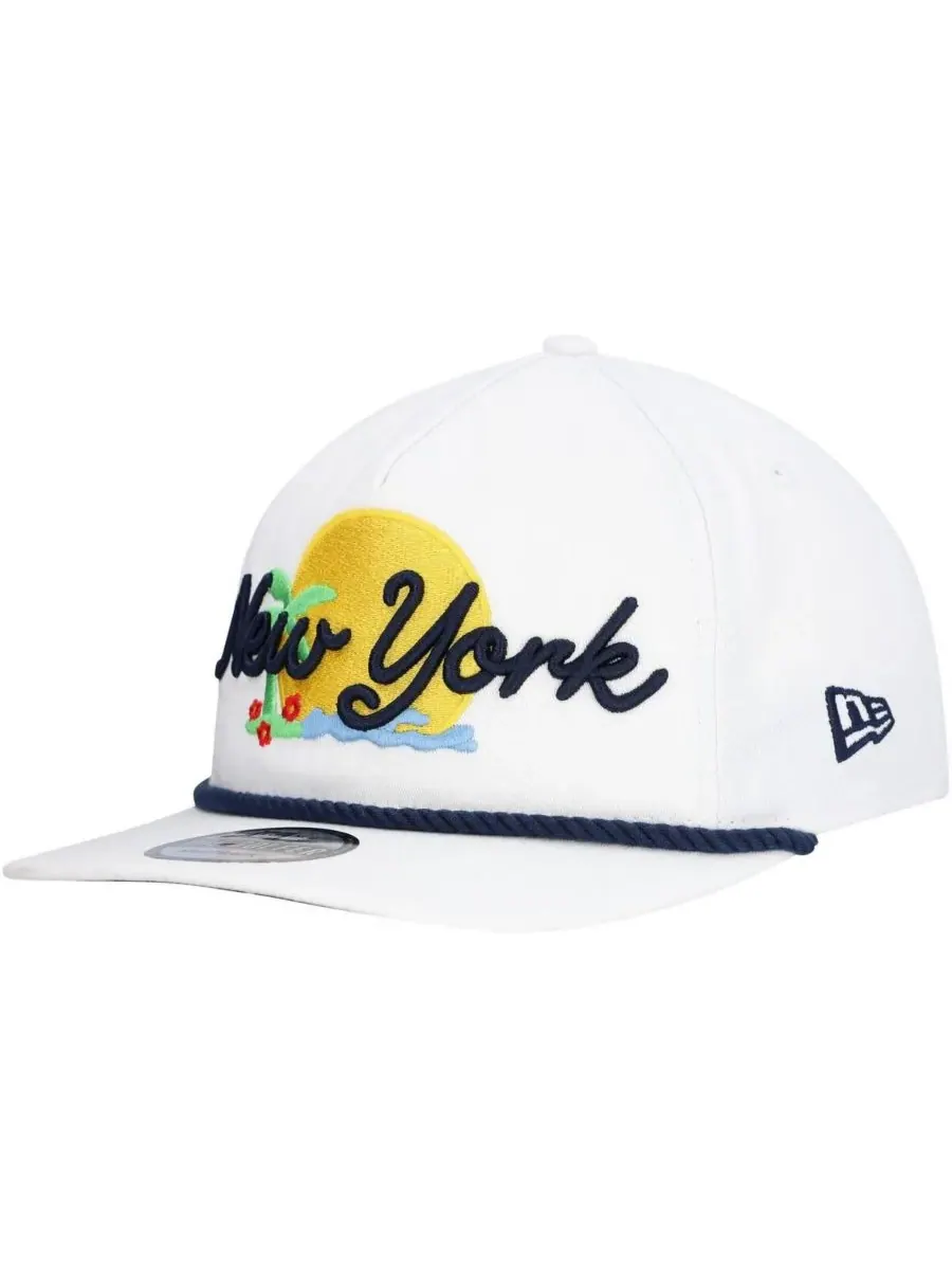 New Era Мужская белая регулируемая кепка для гольфа New York Yankees Paradise — изображение 4 из 5, белый