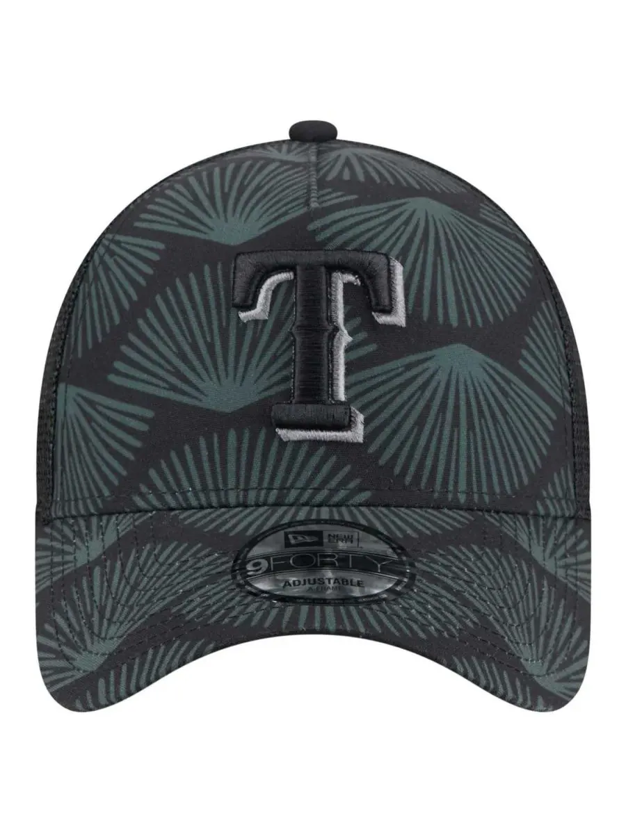 New Era Мужская черная регулируемая кепка-тракер Texas Rangers 9FORTY A-Frame — изображение 5 из 5, черный