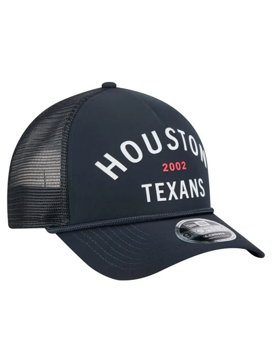 New Era Мужская кепка Houston Texans Active Minimalist M-Crown A-Frame 9FORTY с регулируемой высотой — изображение 2 из 4