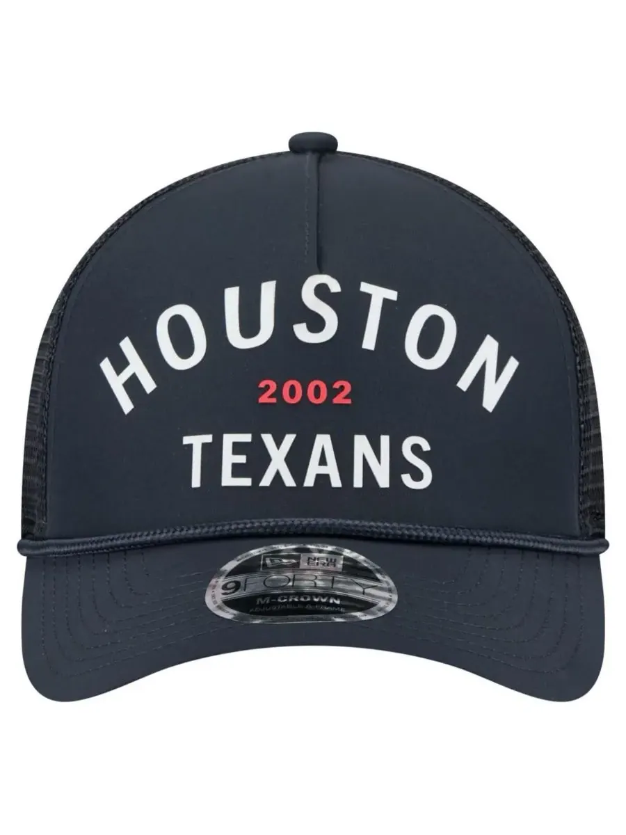 New Era Мужская кепка Houston Texans Active Minimalist M-Crown A-Frame 9FORTY с регулируемой высотой — изображение 3 из 4
