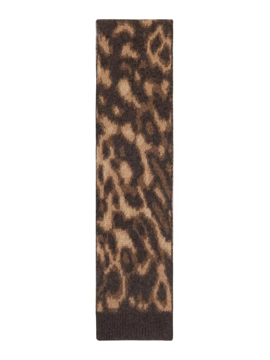Шарф Ocelot Pattern Lauren Ralph Lauren — изображение 3 из 4, темный коричневый