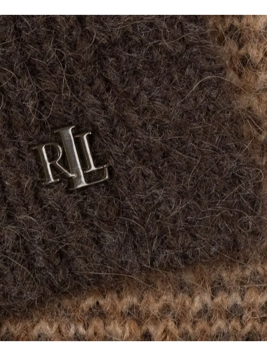 Шарф Ocelot Pattern Lauren Ralph Lauren — изображение 4 из 4, темный коричневый