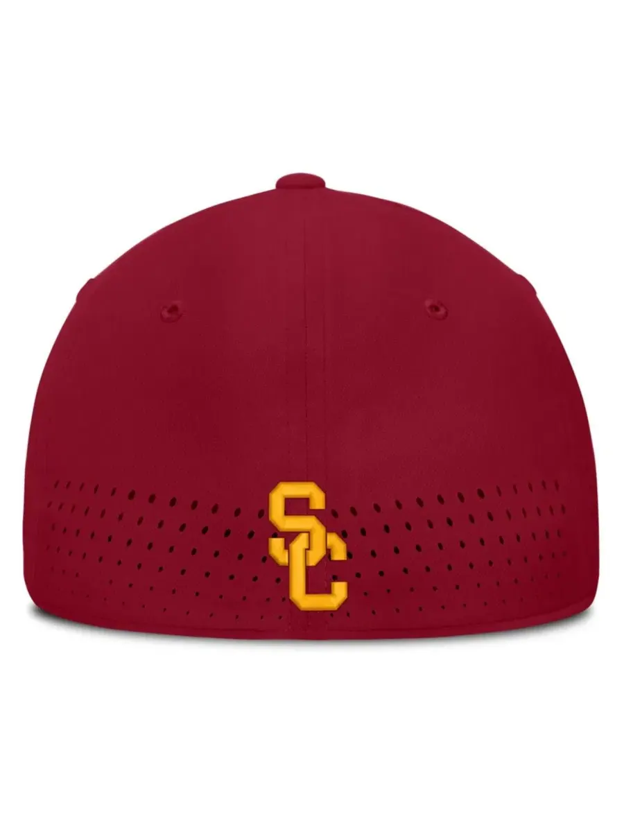 Кепка Nike USC Trojans Gameday Aerobill Swooshflex Dri-FIT — изображение 2 из 5, красный