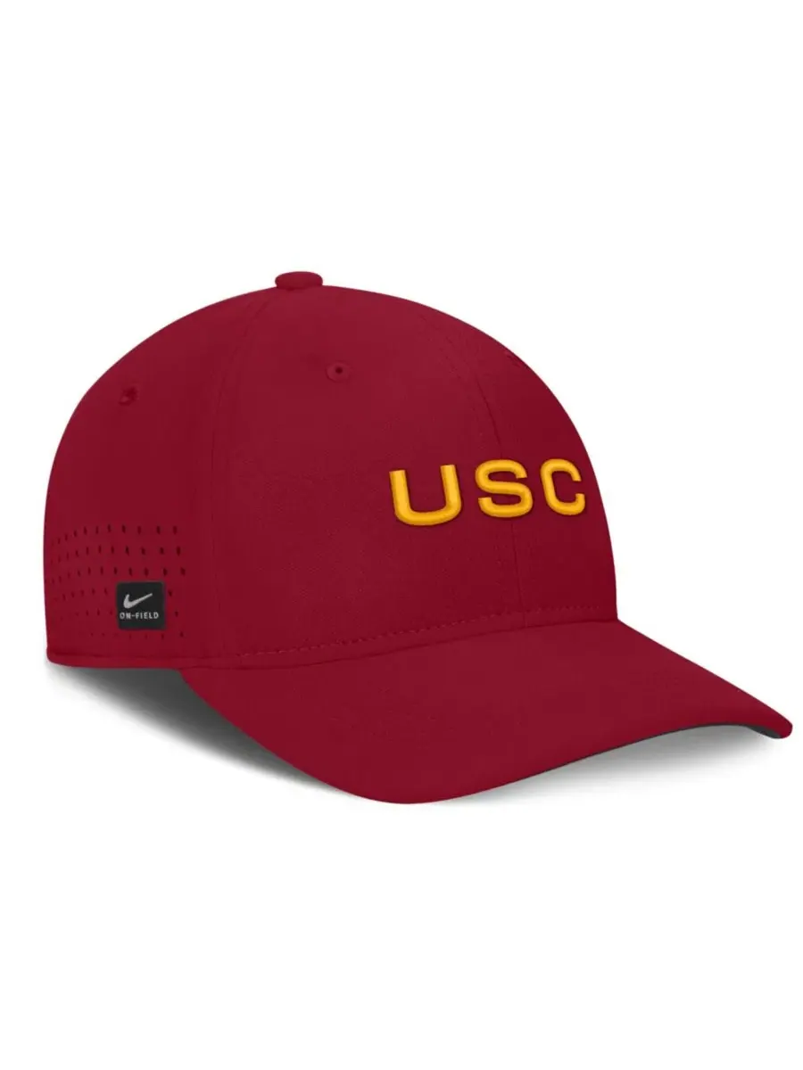 Кепка Nike USC Trojans Gameday Aerobill Swooshflex Dri-FIT — изображение 4 из 5, красный