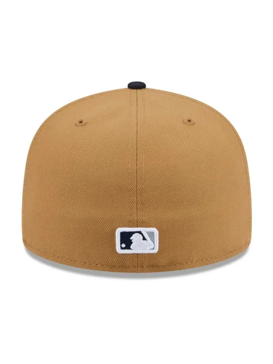 Кепка New York Yankees Fruit Sticker 59FIFTY New Era — изображение 3 из 5, бежевый