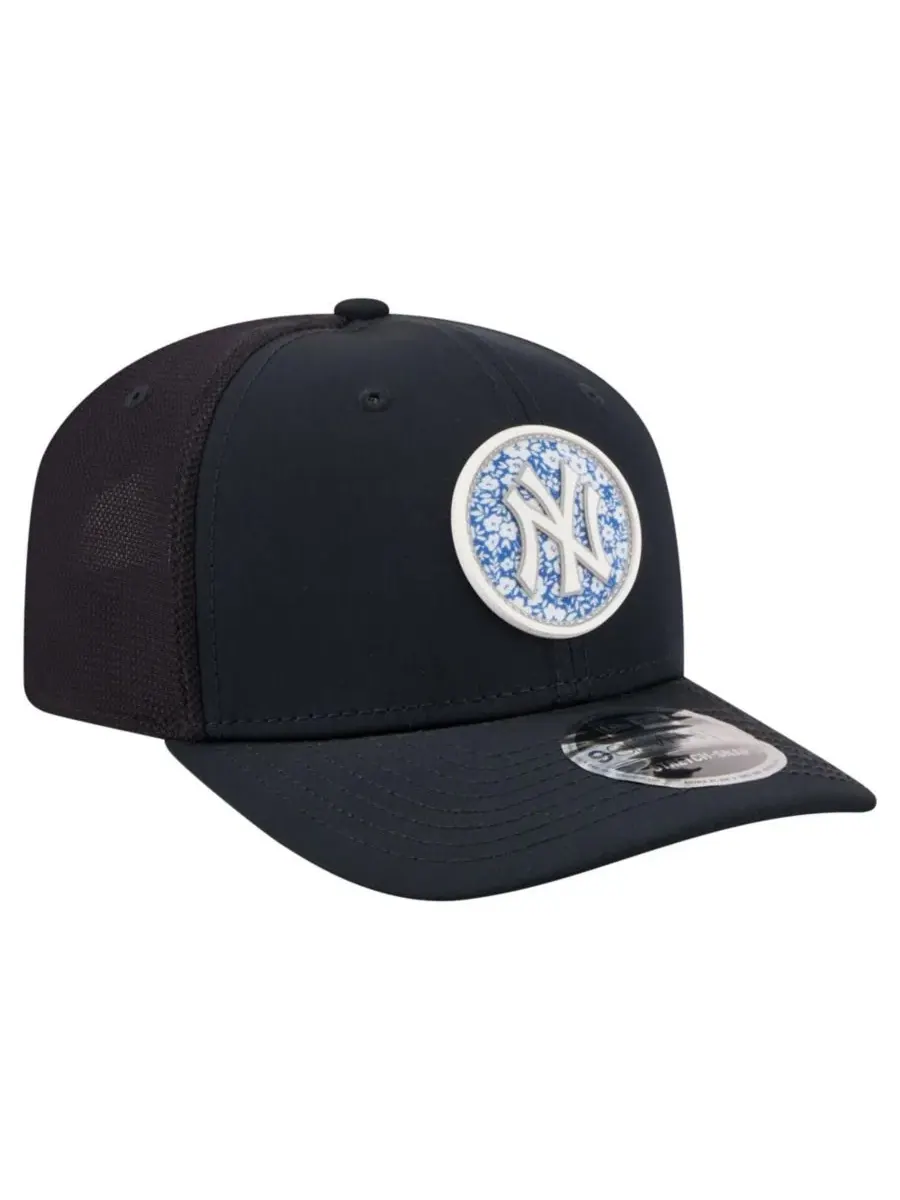 Кепка с принтом Floral Patch New Era — изображение 3 из 5, темно-синий