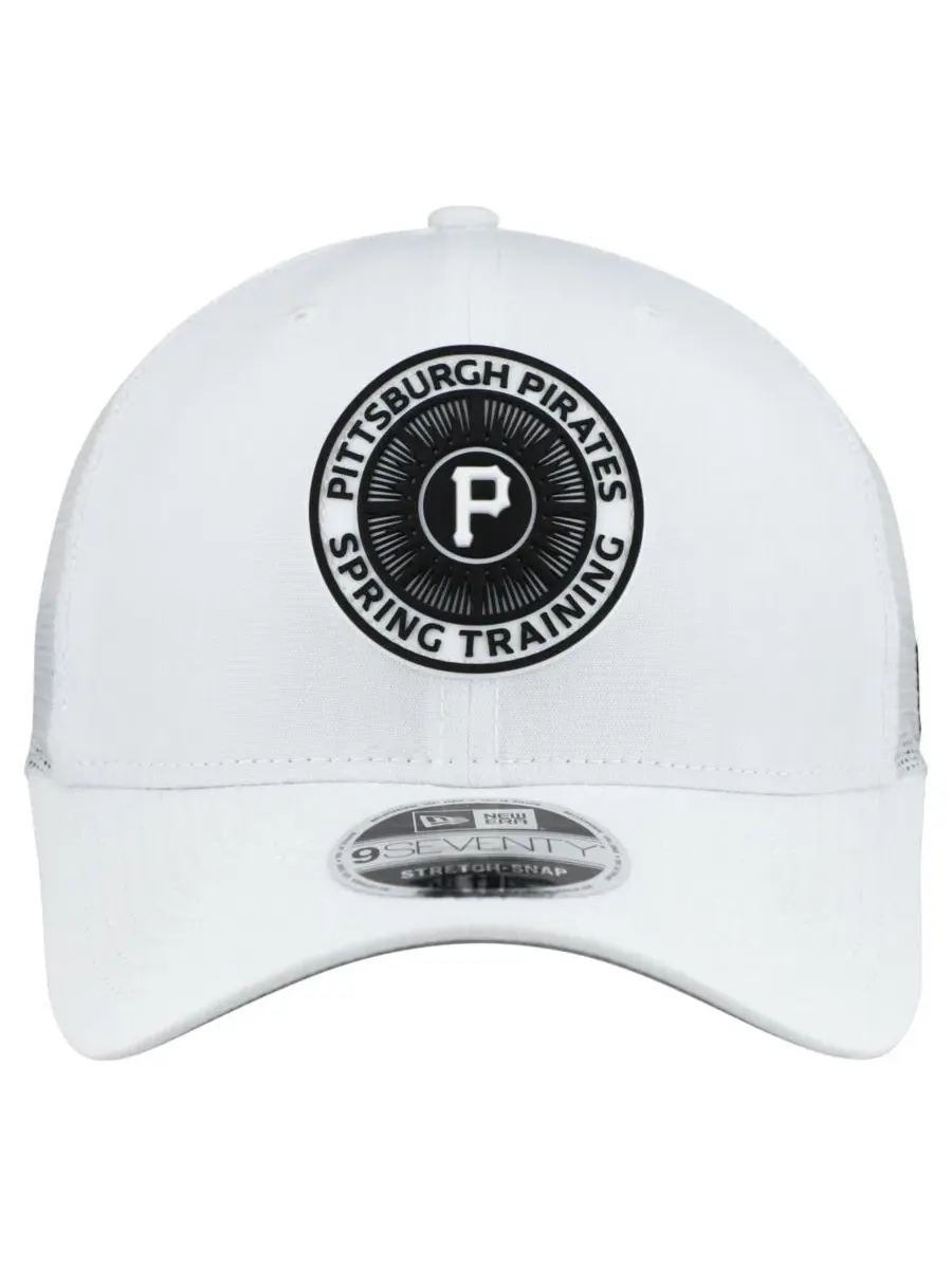 Кепка-тракер с козырьком, с сеткой, Pittsburgh Pirates New Era — изображение 2 из 4, белый