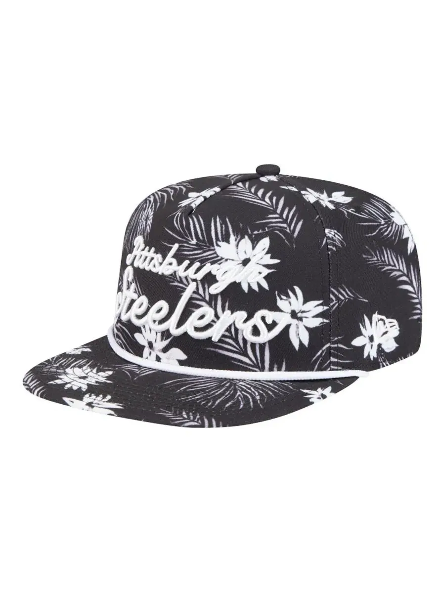 Кепка-снэпбек с пальмовым принтом Pittsburgh Steelers A-Frame 9FIFTY New Era