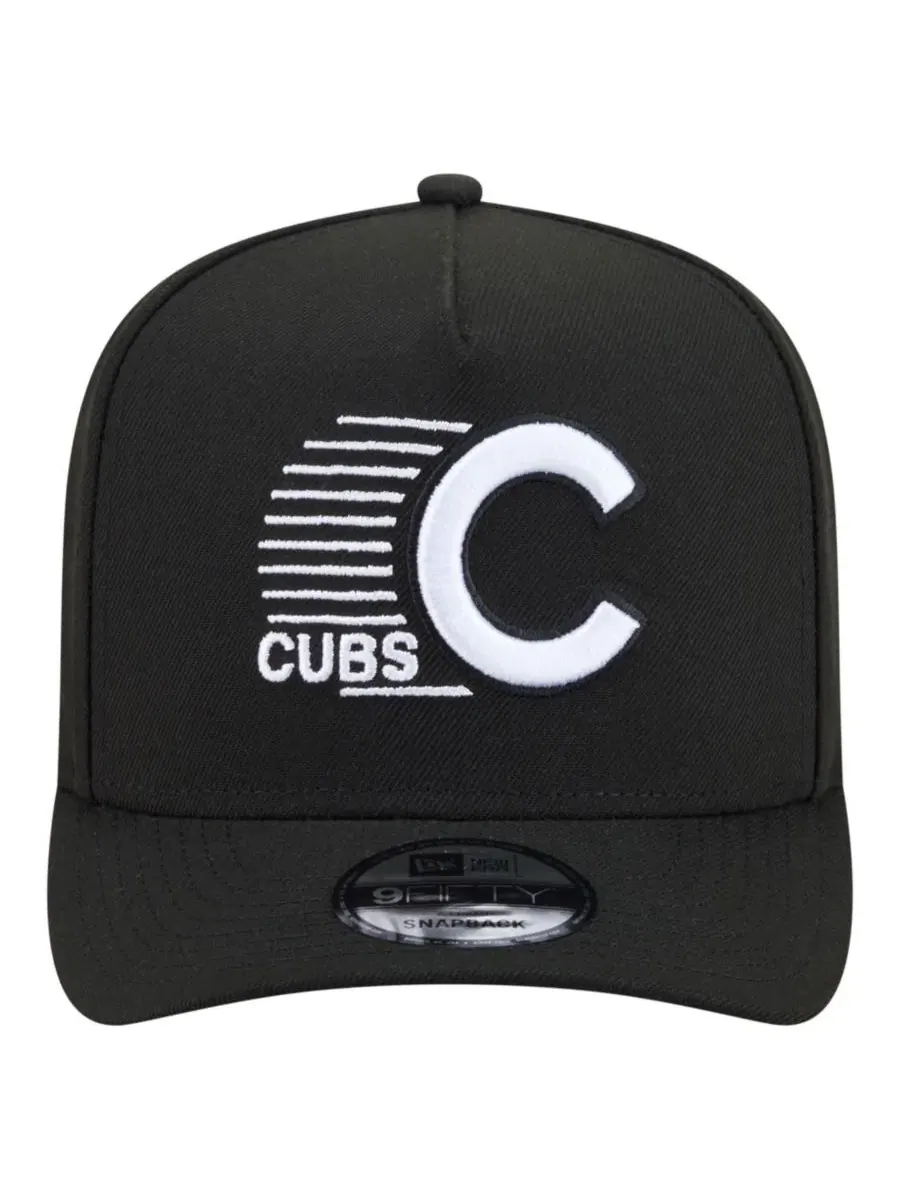 Кепка-снапбек с вышивкой Chicago Cubs Motion A-Frame New Era — изображение 2 из 6, черный