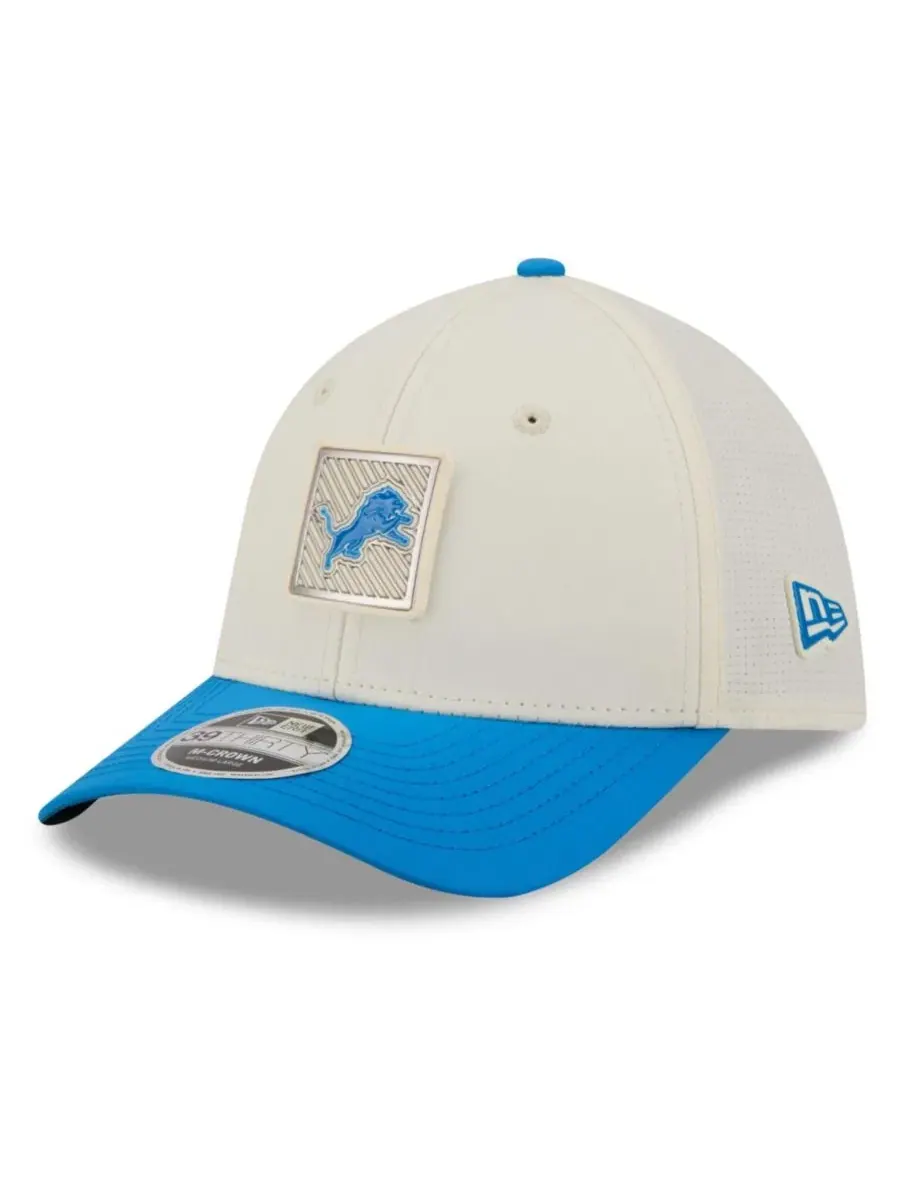 Бейсболка New Era с козырьком Detroit Lions 2026 — изображение 4 из 5, кремовый синий