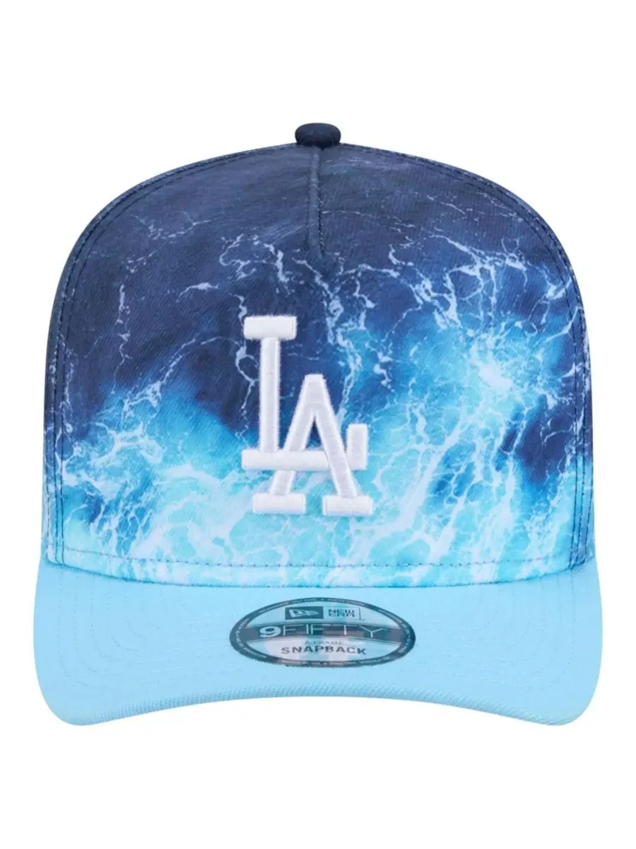 Кепка-снэпбек Los Angeles Dodgers Deep Water Pre-Curved 9FIFTY A-Frame New Era — изображение 5 из 5, светлый синий