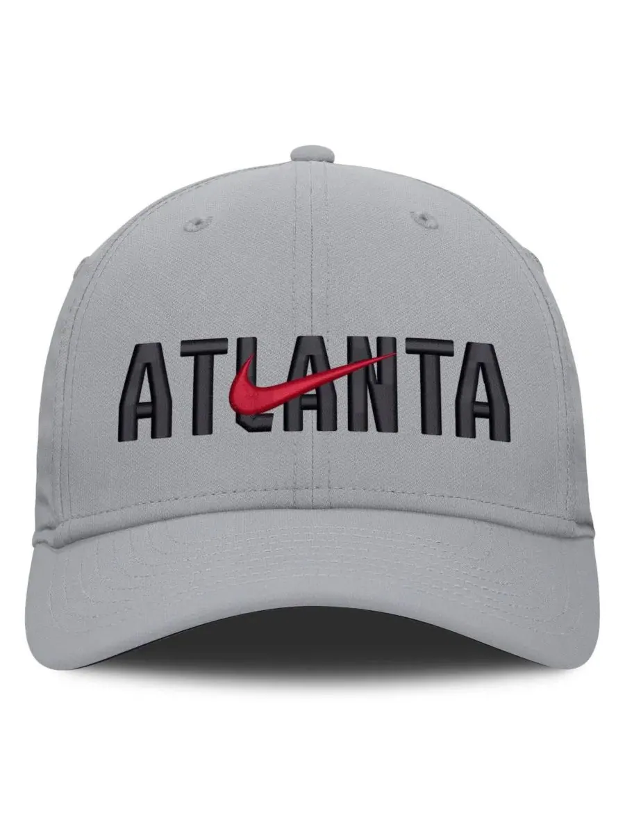 Кепка Nike Atlanta Braves Primetime Rise Dri-FIT Flex — изображение 2 из 5, серый
