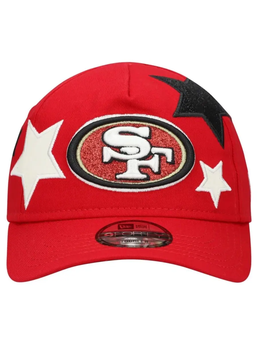 Кепка с вышитым логотипом San Francisco 49ers Stardom 9FORTY A-Frame New Era — изображение 2 из 4, алый